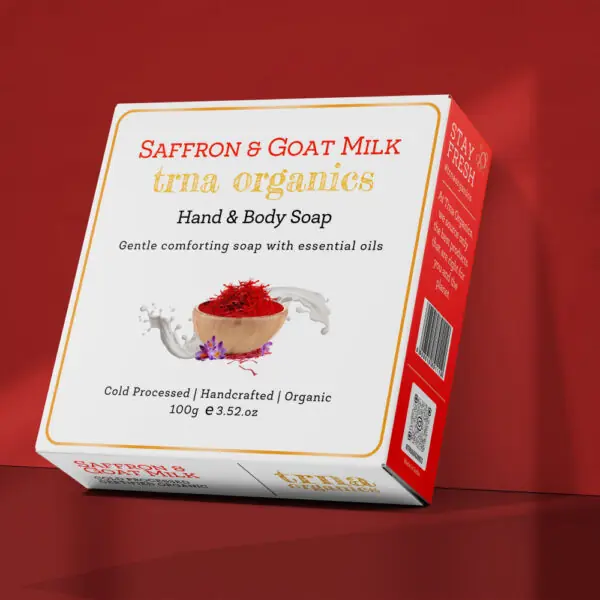 Saffron with Goat Milk - Hand & Body Soap - Image 3