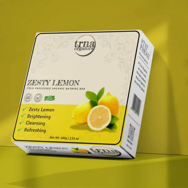 Zesty Lemon - Cold Processed Organic Bathing Bar - Image 2